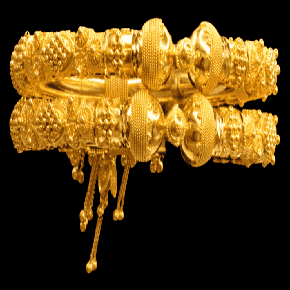 21K Gold Bangle Bracelet